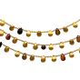 Marco Bicego Paradise Citrine Tourmaline 18K Yellow Gold Three Strand Bead Necklace