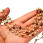 Marco Bicego Paradise Citrine Tourmaline 18K Yellow Gold Three Strand Bead Necklace