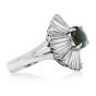 GIA Natural Cat's Eye Chrysoberyl Diamond Platinum Ballerina Ring