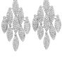 Estate 7.29ct Diamond White Gold Dangle Drop Chandelier Earrings