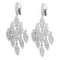 Estate 7.29ct Diamond White Gold Dangle Drop Chandelier Earrings