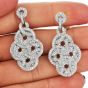 2.32ct Diamond 18K Gold Elegant Dangle Drop Earrings