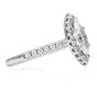 1.18cts GIA Marquise Cut Diamond Gold Halo Engagement Ring 