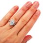 1.18cts GIA Marquise Cut Diamond Gold Halo Engagement Ring 