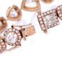 19.59 Carats Fancy Diamond 18K Gold Halo Multi-Shaped Link Unique Bracelet