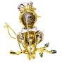 Vintage Diamond Ruby Sapphire Emerald 14K Gold Fishing Bird Brooch Pin