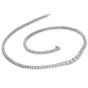 Vintage Classic 17.65cts Diamond Riviera 18k Gold Necklace