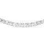 Vintage Classic 17.65cts Diamond Riviera 18k Gold Necklace