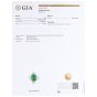 GIA Green Jade Diamond Platinum Ballerina Cocktail Ring