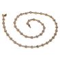 Stella J. Designer 8.30cts Diamond 18K Rose Gold 21" Halo Link Necklace 
