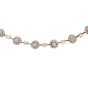 Stella J. Designer 8.30cts Diamond 18K Rose Gold 21" Halo Link Necklace 