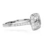 Tiffany & Co. Legacy 1.74ct GIA Cushion Diamond Platinum Halo Engagement Ring