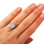 Tiffany & Co. Legacy 1.74ct GIA Cushion Diamond Platinum Halo Engagement Ring