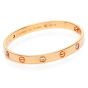 Cartier Love Diamond 18K Rose Gold Bangle Bracelet
