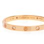 Cartier Love Diamond 18K Rose Gold Bangle Bracelet
