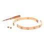 Cartier Love Diamond 18K Rose Gold Bangle Bracelet