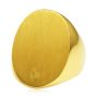 Tiffany Vintage Retro Signet 18K Yellow Gold Wide Men's signet Ring 