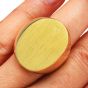 Tiffany Vintage Retro Signet 18K Yellow Gold Wide Men's signet Ring 
