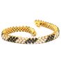 Vintage Retro Diamond Blue Sapphire 18K Yellow Gold Cluster Link Bracelet