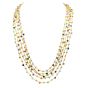 Marco Bicego Paradise Collection 18K Yellow Gold Multicolor Gemstone Five Row Chain Necklace