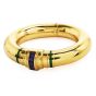 Italian Amethyst 1990's 18K Gold Bold Bangle Bracelet-Dover Jewelry