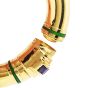 Italian Amethyst 1990's 18K Gold Bold Bangle Bracelet-Dover Jewelry