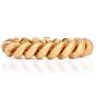 Vintage Buccellati 18K Gold Satin Finish Torsade Wide Link Bracelet 