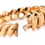 Vintage Buccellati 18K Gold Satin Finish Torsade Wide Link Bracelet 