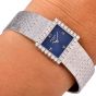Patek Philippe Diamond Blue Dial  Gold  Ladies Watch