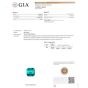 Certified GIA Colombian Emerald Diamond Platinum Three Stone Ring