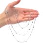 Cartier Love  Screws18K White Gold 46" Long Chain Necklace-Dover Jewelry