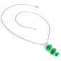 Colombian Emerald Diamond Carvin French Carved Platinum Necklace-Dover Jewelry