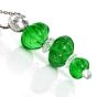 Colombian Emerald Diamond Carvin French Carved Platinum Necklace-Dover Jewelry