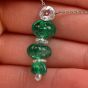 Colombian Emerald Diamond Carvin French Carved Platinum Necklace-Dover Jewelry