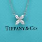 Tiffany & Co Large Victoria 0.81ct Diamond Platinum  Necklace