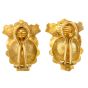 Vintage Buccellati Pearl  18k Gold Stus Clip-On Earrings