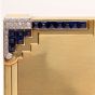 Vintage 14K Yellow Gold Diamond Sapphire Compact Box 115. grams