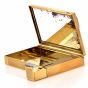 Vintage 14K Yellow Gold Diamond Sapphire Compact Box 115. grams