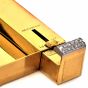 Vintage 14K Yellow Gold Diamond Sapphire Compact Box 115. grams