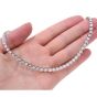 Vintage 11.80cts Diamond Riviera 18K White Gold Tennis Choker Necklace