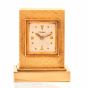 CARTIER Vintage 14K Gold Miniature Traveling Clock