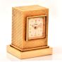 CARTIER Vintage 14K Gold Miniature Traveling Clock