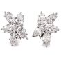 Extraordinary GIA Diamond Emerald Platinum Clip-On Day & Night Earrings