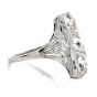 GIA Antique Old European Cut 3.40ct Diamond Platinum Ring l Antique Jewelry l Dover Jewelry 