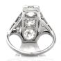 GIA Antique Old European Cut 3.40ct Diamond Platinum Ring l Antique Jewelry l Dover Jewelry 