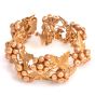 Vintage Buccellati 1960s 18K Gold Grape Leaf Link Statement Bracelet|Dover Jewelry|