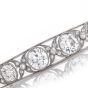  Antique Old European 10.50cts Diamond Platinum Bangle Bracelet|Dover Jewelry|