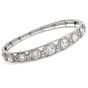  Antique Old European 10.50cts Diamond Platinum Bangle Bracelet|Dover Jewelry|