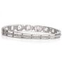 Antique Old European 10.50cts Diamond Platinum Bangle Bracelet|Dover Jewelry|