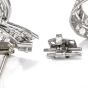 Antique Art Deco Diamond Whimsical Platinum Double Brooch Pin